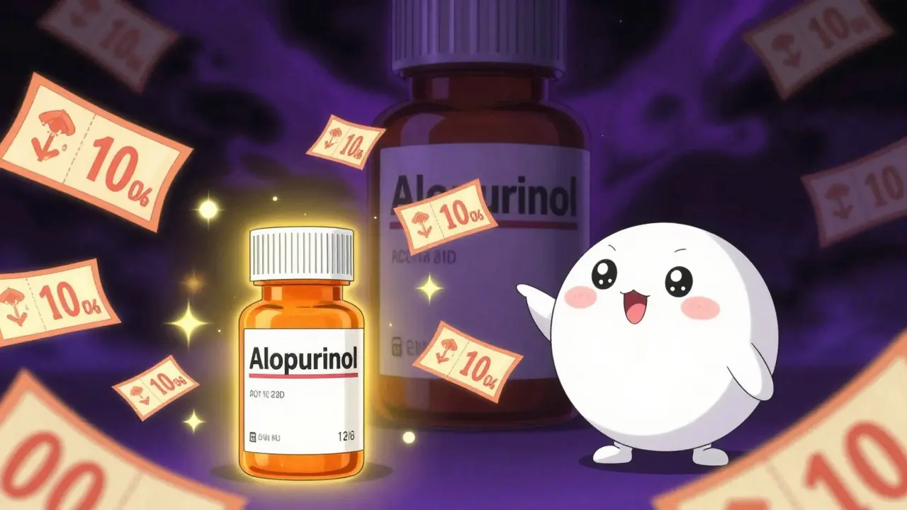 Magical anime comparison showing cheap generic meds vs expensive brands