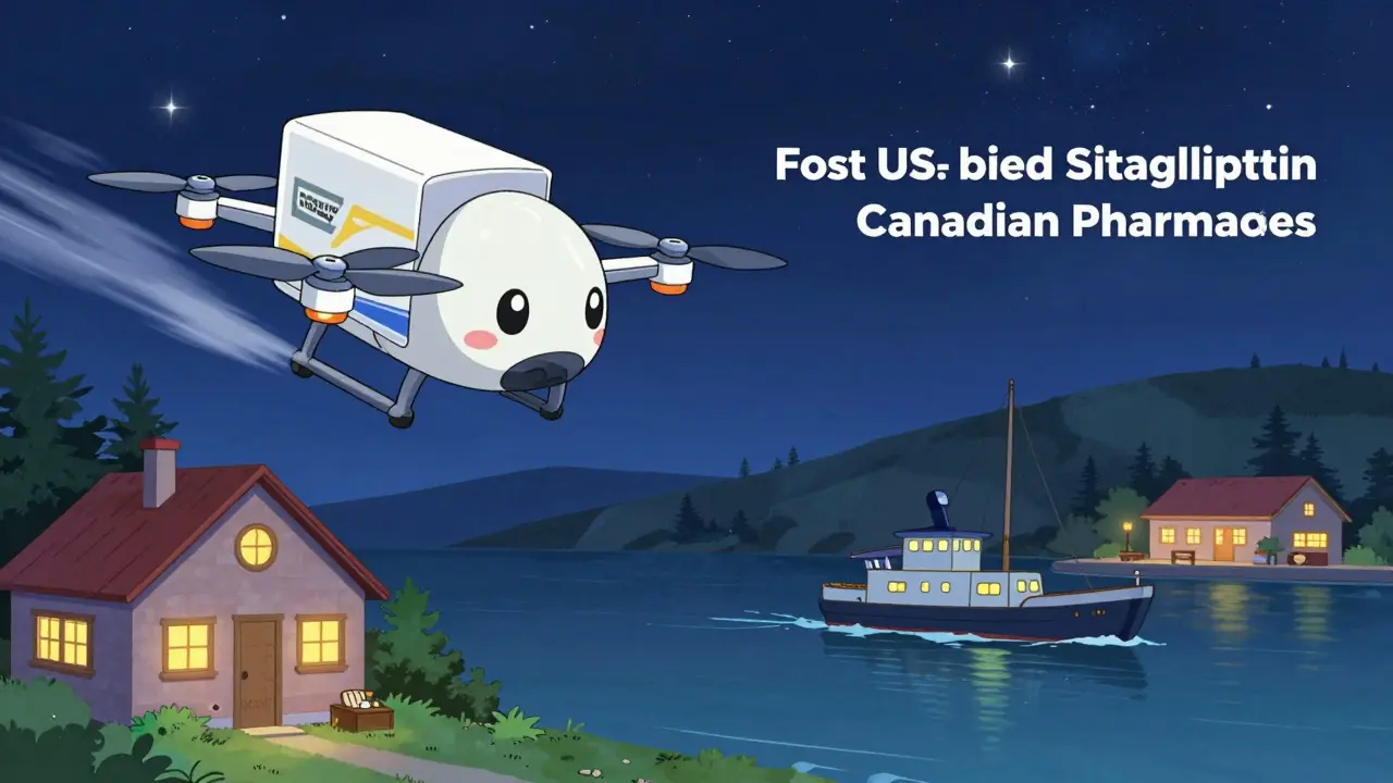Two paths shown in anime style: a fast drone and a calm boat journey.
